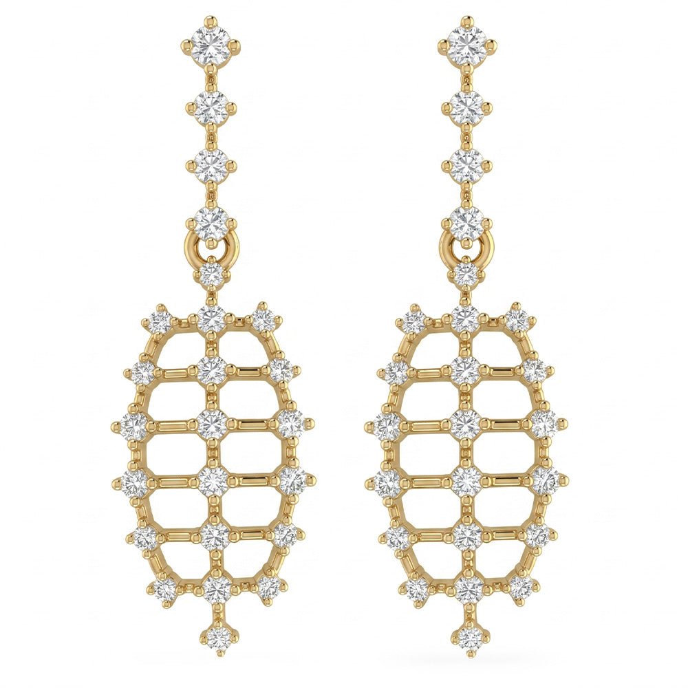 <span style="color:purple">SPECIAL!</span> .49ct G SI 14kt Yellow Gold Diamond Drop Earrings