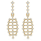 <span style="color:purple">SPECIAL!</span> .49ct G SI 14kt Yellow Gold Diamond Drop Earrings