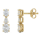 <span style="color:purple">SPECIAL!</span> .76ct G SI 14kt Yellow Gold Diamond Drop Earrings