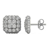 <span style="color:purple">SPECIAL!</span> .96ct G SI 14kt White Gold Diamond Stud Earrings