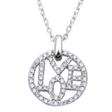 <span>DIAMOND CLOSEOUT! </span> 14kt White Gold .35ct Diamond LOVE Heart pendant White Gold