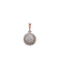 <span>DIAMOND CLOSEOUT! </span> .27ct 14k Two Tone Round Diamond Pendant Necklace