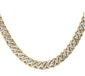 <span style="color:purple">SPECIAL!</span> 4mm 1.61ct 14k Yellow Gold Diamond Round Cuban Necklace 18"