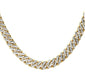 <span style="color:purple">SPECIAL!</span> 4mm 1.57ct G SI 14k Yellow Gold Diamond Round Cuban Necklace 16"