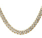 <span style="color:purple">SPECIAL!</span> 7mm 3.96ct G SI 14k Yellow Gold Diamond Round Cuban Necklace 22"