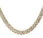 <span style="color:purple">SPECIAL!</span> 4mm 2.13ct G SI1 14k Yellow Gold Diamond Round Cuban Necklace 22"
