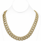 <span>DIAMOND  CLOSEOUT! </span>18mm 36.57ct G SI 14K Yellow Gold Baguette & Round Diamond Cuban Necklace 22"