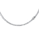 7.13ct G SI 14K White Gold Diamond Tennis Necklace 16"