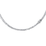 <span style="color:purple">¡ESPECIAL!</span> Collar tenis de diamantes de oro blanco de 14K con 4,83 ct G SI y 18"