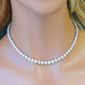 <span style="color:purple">SPECIAL!</span> 29.46ct G SI 14K White Gold Diamond Tennis Necklace 22"