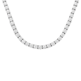 <span style="color:purple">SPECIAL!</span> 29.46ct G SI 14K White Gold Diamond Tennis Necklace 22"