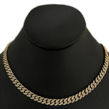 <span style="color:purple">SPECIAL!</span>6MM 1.99ct G SI 14k Yellow Gold Diamond Round Cuban Necklace 22"