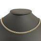 <span style="color:purple">SPECIAL!</span> 4mm 1.56ct G SI 14k Yellow Gold Diamond Round Cuban Necklace 16"