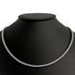 <span style="color:purple">SPECIAL!</span>8.83ct G SI 14K White Gold Diamond Tennis Necklace 16"