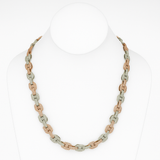 <span>DIAMOND  CLOSEOUT! </span> 15.95ct G SI 14K Two Tone Iced Out Diamond Round & Baguette Necklace 22"