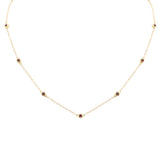 .66ct G SI 14K Yellow Gold Ruby Gemstone Necklace 16" + 2" Ext