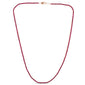 <span style="color:purple">SPECIAL!</span> 3.23ct 14K Yellow Gold Ruby Gemstones Tennis Necklace 14"+2" Long Adjustable