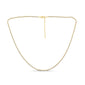<span style="color:purple">SPECIAL!</span> 2.97ct G SI 14K Yellow Gold Adjustable Tennis Necklace 14"+2" Long