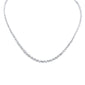 <span style="color:purple">SPECIAL!</span> 5.03ct G SI 14K White Gold Diamond Graduated Tennis Necklace 16" Long