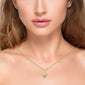 .06ct G SI 14K Yellow Gold Diamond Heart Pendant Necklace 18"Long