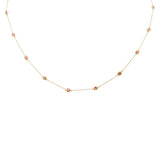 <span style="color:purple">SPECIAL!</span> 1.35ct G SI 14K Yellow Gold Pink Sapphire by Yard Pendant Necklace 18"Long