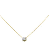 <span style="color:purple">SPECIAL!</span> .13ct G SI 14K Yellow Gold Diamond Pendant Necklace 16" + 2" Ext