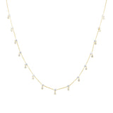 1.29ct G SI 14K Yellow Gold Diamond Pendant Necklace 16+2" Ext