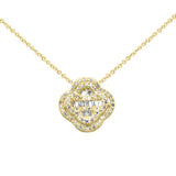 <span>DIAMOND CLOSEOUT! </span> .41ct G SI 14K Yellow Gold Diamond Pendant Necklace 18" Ext