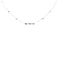 <span style="color:purple">SPECIAL!</span> 1.01ct G SI 14K White Gold Diamond & Aquamarine Pendant Necklace 16+2" Ext