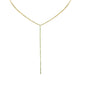 <span style="color:purple">SPECIAL!</span> 2.48ct G SI 14K Yellow Gold Emerald Gemstone Lariat Tennis Necklace 14 + 4" Ext