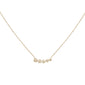 .32ct G SI 14K Yellow Gold Diamond Pendant Necklace 18" Long