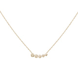 .32ct G SI 14K Yellow Gold Diamond Pendant Necklace 18" Long
