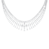<span style="color:purple">SPECIAL!</span> 23.65ct G SI 14K White Gold Natural Diamond Exquisite Diamond Necklace 16" Long