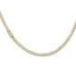 <span style="color:purple">SPECIAL!</span>5mm 3.83ct G SI 14K Yellow Gold Round Diamond Square Cuban Necklace 16" Long
