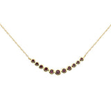 .30ct G SI 14K Yellow Gold Ruby Gemstones Pendant Necklace 18" Long Chain