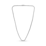 <span style="color:purple">SPECIAL!</span> 9.40ct G SI 14K White Gold Diamond Tennis Necklace 18"