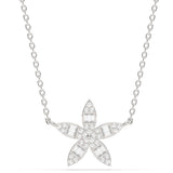 <span style="color:purple">¡ESPECIAL!</span>.25ct G SI Colgante de Oro Blanco de 14K con Diamantes Redondos y Baguette, Collar de 18" de Largo