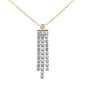<span style="color:purple">SPECIAL!</span>1.26ct G SI 14K Yellow Gold Diamond Drop Pendant Necklace 14+2" Ext. Chain