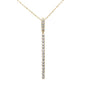 <span style="color:purple">SPECIAL!</span>.50ct G SI 14K Yellow Gold Diamond Drop Pendant Necklace 18" Long Chain