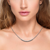 <span style="color:purple">SPECIAL!</span>.50ct G SI 14K White Gold Diamond Chain Pendant Necklace  16" Long Chain