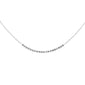 <span style="color:purple">SPECIAL!</span>.50ct G SI 14K White Gold Diamond Chain Pendant Necklace  16" Long Chain