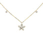 <span style="color:purple">SPECIAL!</span> .44ct G SI 14K Yellow Gold Round & Baguette Diamond Pendant Necklace 16+2" Ext Long