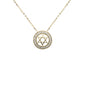 .10ct G SI 14K Yellow Gold Diamond Star of David Pendant Necklace 16+2" Ext