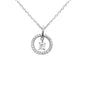 .20ct G SI 14 White Gold Diamond Dancing Pendant Necklace 18" long Chain