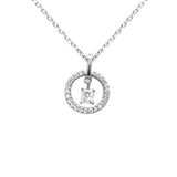 .20ct G SI 14 White Gold Diamond Dancing Pendant Necklace 18" long Chain