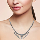 <span style="color:purple">¡ESPECIAL!</span> Collar con colgante de diamante en oro blanco de 14K, 2.24ct G SI, 18" de largo
