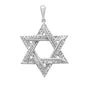 <span style="color:purple">SPECIAL!</span> .35ct G SI 14K White Gold Diamond Star of David Pendant No Chain