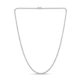 3.09ct G SI 14K White Gold Diamond Tennis Necklace 16"