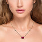 <span style="color:purple">SPECIAL!</span>1.09ct G SI 14K Yellow Gold Diamond & Ruby Gemstone Pendant 18" Long