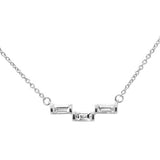 .19ct G SI 14K White Gold Baguette Diamond Pendant Size 6.5